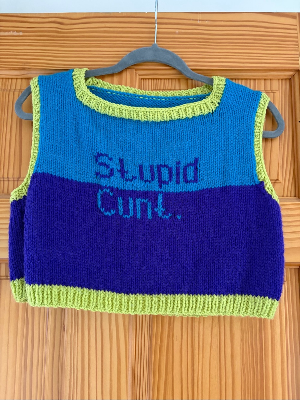 Knitted crop top